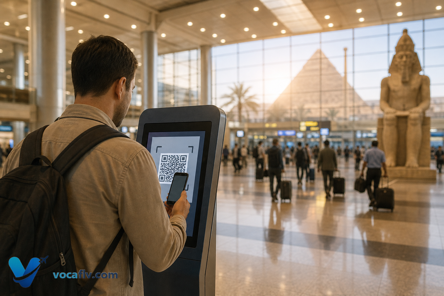 التأشيرة الرقمية في مطار القاهرة 2026: QR والخطوات المتوقعة